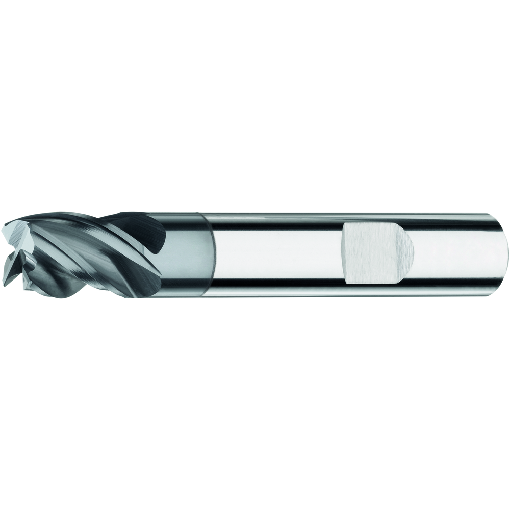 Solid carbide end milling cutter 35°/38° UT 3mm short Z=4 HB, AlTiN